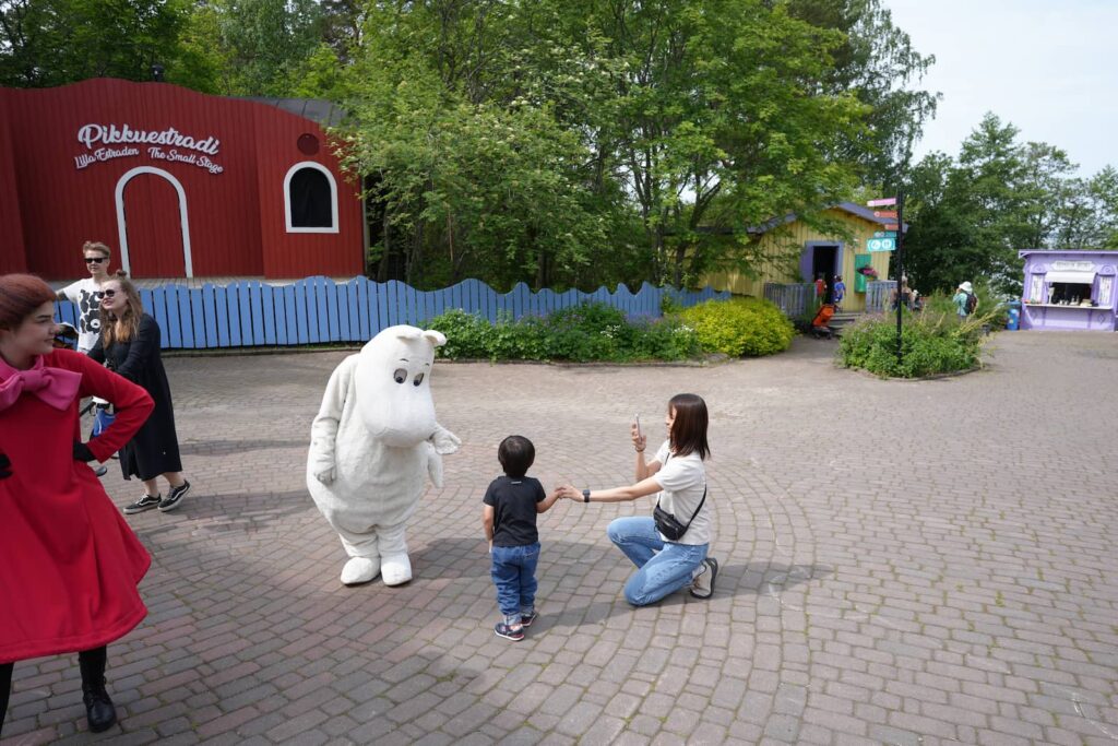 ムーミンと対面